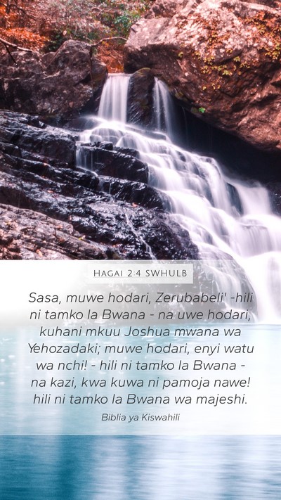 Hagai 2:4 SWHULB Bible Verse Image