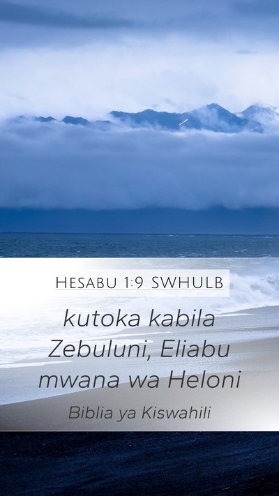 Hesabu 1:9 SWHULB Bible Verse Image