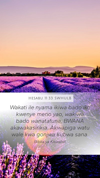 Hesabu 11:33 SWHULB Bible Verse Image