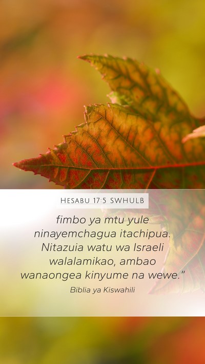 Hesabu 17:5 SWHULB Bible Verse Image