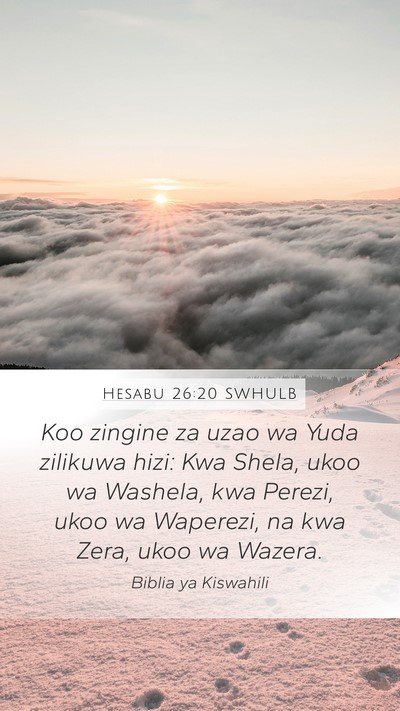 Hesabu 26:20 SWHULB Bible Verse Image