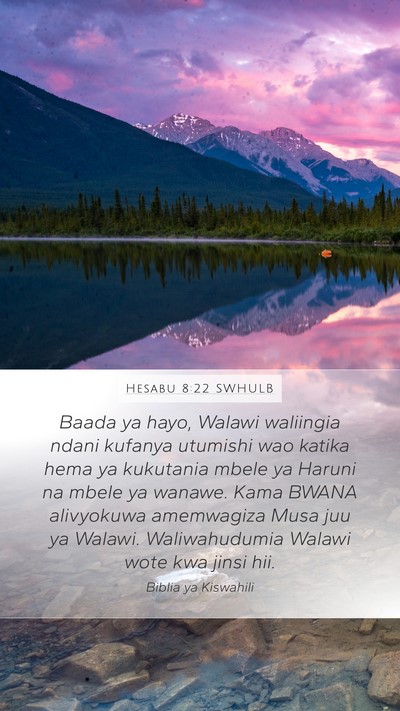 Hesabu 8:22 SWHULB Bible Verse Image