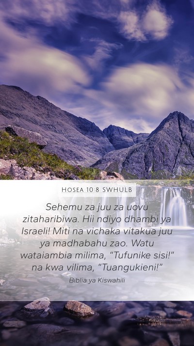 Hosea 10:8 SWHULB Bible Verse Image