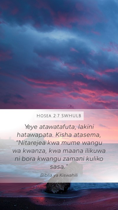 Hosea 2:7 SWHULB Bible Verse Image