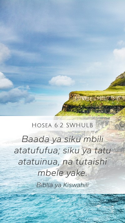Hosea 6:2 SWHULB Bible Verse Image