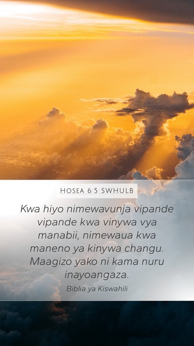 Hosea 6:5 SWHULB Bible Verse Image