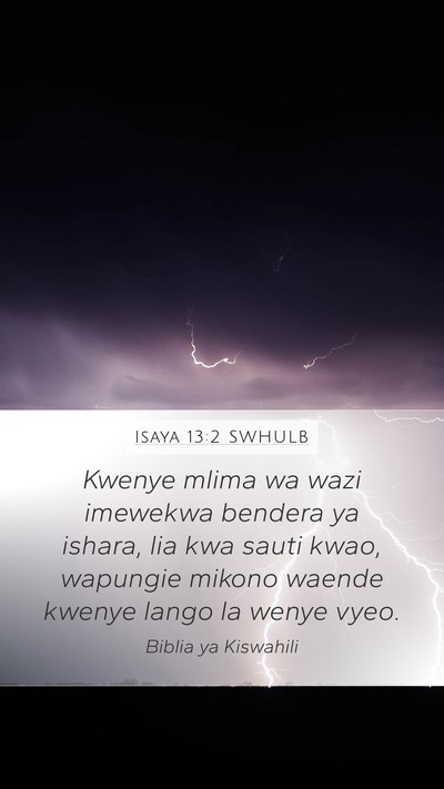 Isaya 13:2 SWHULB Bible Verse Image