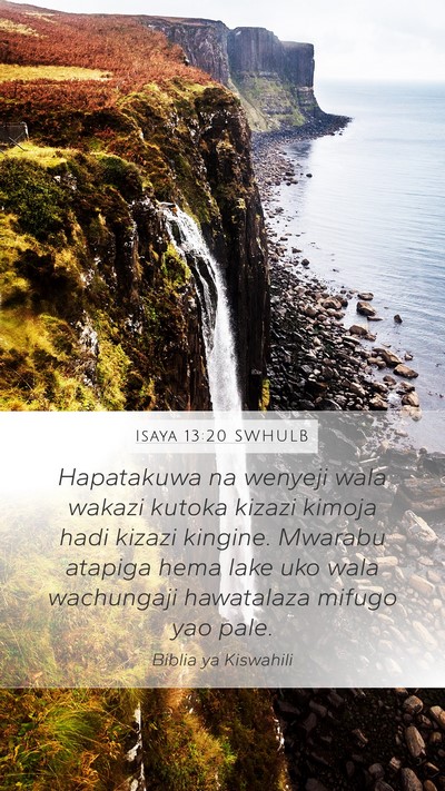 Isaya 13:20 SWHULB Bible Verse Image