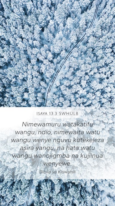 Isaya 13:3 SWHULB Bible Verse Image