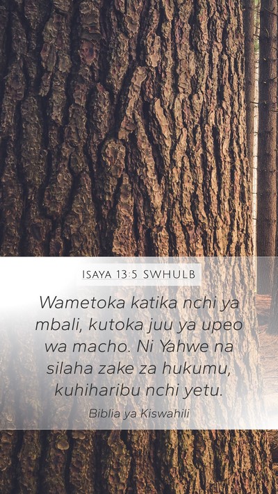 Isaya 13:5 SWHULB Bible Verse Image