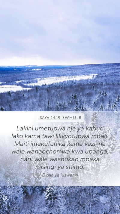 Isaya 14:19 SWHULB Bible Verse Image