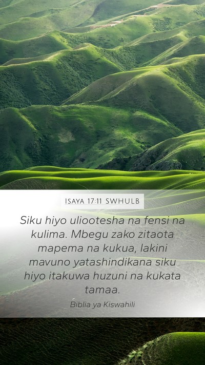 Isaya 17:11 SWHULB Bible Verse Image