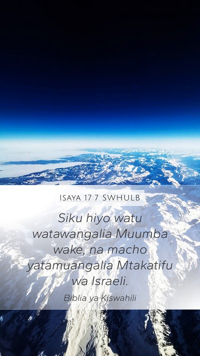 Isaya 17:7 SWHULB Bible Verse Image