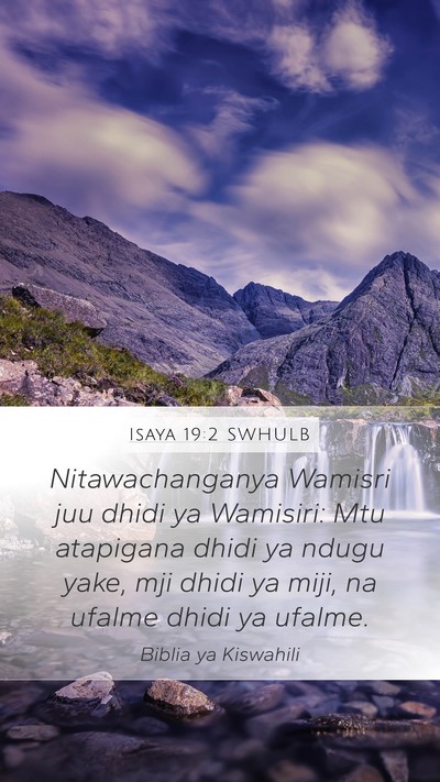Isaya 19:2 SWHULB Bible Verse Image