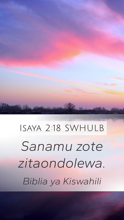 Isaya 2:18 SWHULB Bible Verse Image