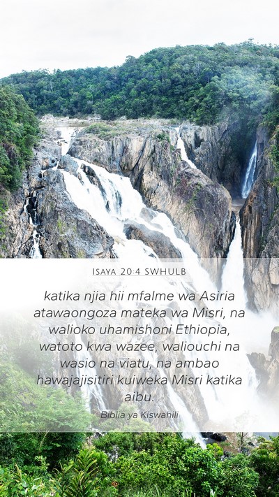 Isaya 20:4 SWHULB Bible Verse Image