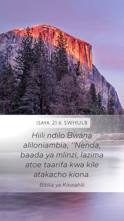 Isaya 21:6 SWHULB Bible Verse Image