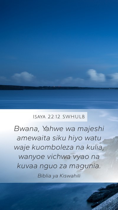 Isaya 22:12 SWHULB Bible Verse Image