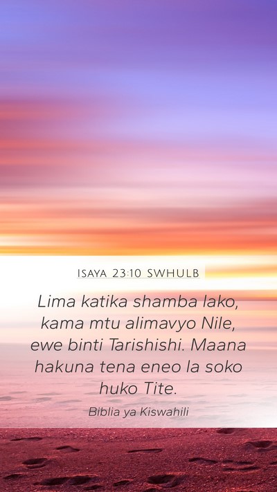 Isaya 23:10 SWHULB Bible Verse Image