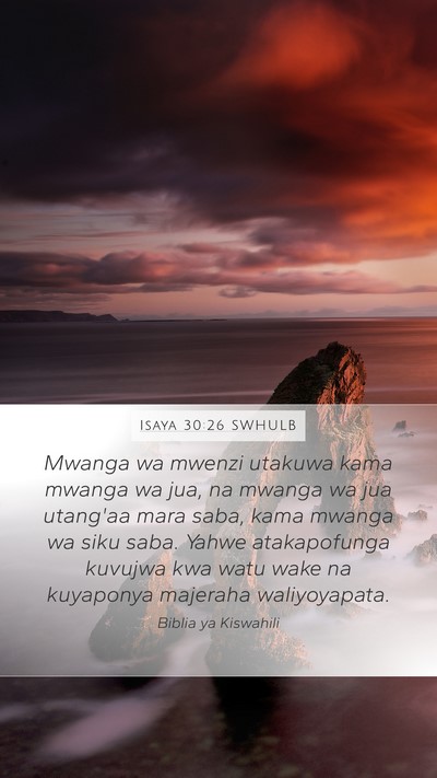 Isaya 30:26 SWHULB Bible Verse Image