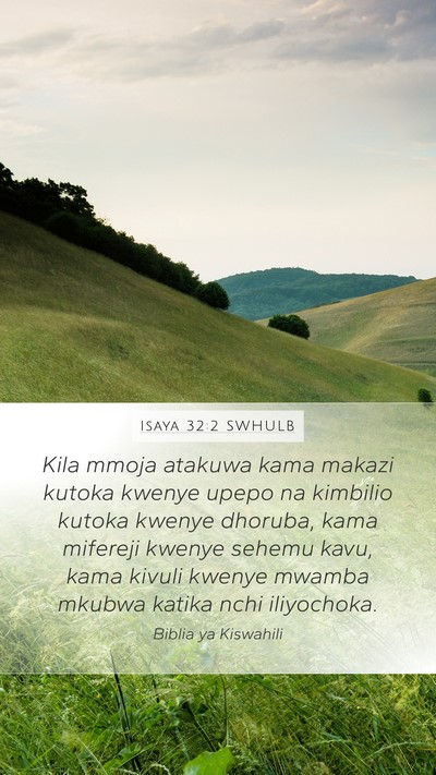 Isaya 32:2 SWHULB Bible Verse Image