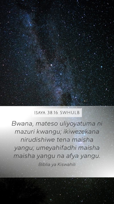 Isaya 38:16 SWHULB Bible Verse Image