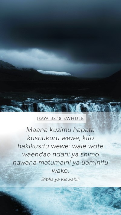 Isaya 38:18 SWHULB Bible Verse Image