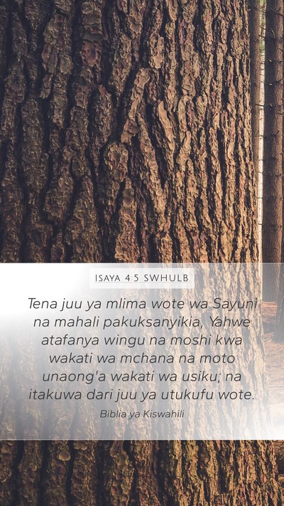 Isaya 4:5 SWHULB Bible Verse Image
