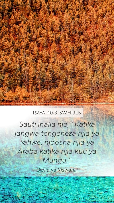 Isaya 40:3 SWHULB Bible Verse Image