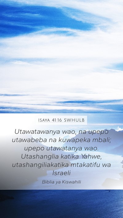 Isaya 41:16 SWHULB Bible Verse Image