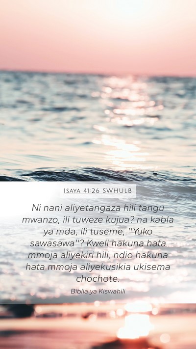 Isaya 41:26 SWHULB Bible Verse Image