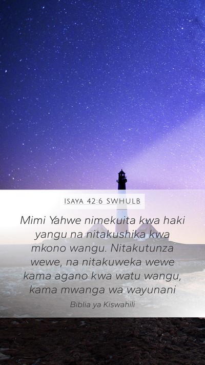 Isaya 42:6 SWHULB Bible Verse Image