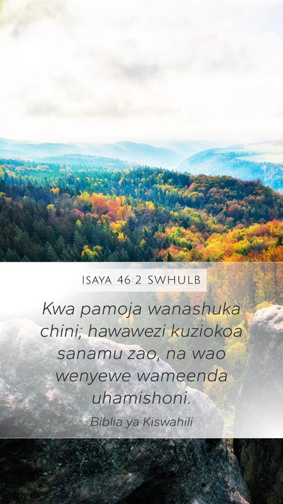 Isaya 46:2 SWHULB Bible Verse Image