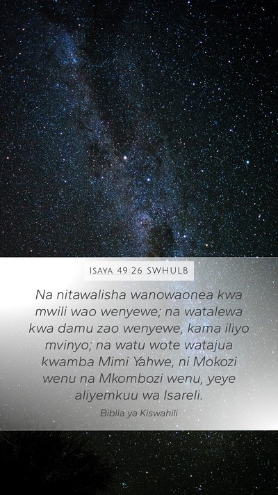 Isaya 49:26 SWHULB Bible Verse Image