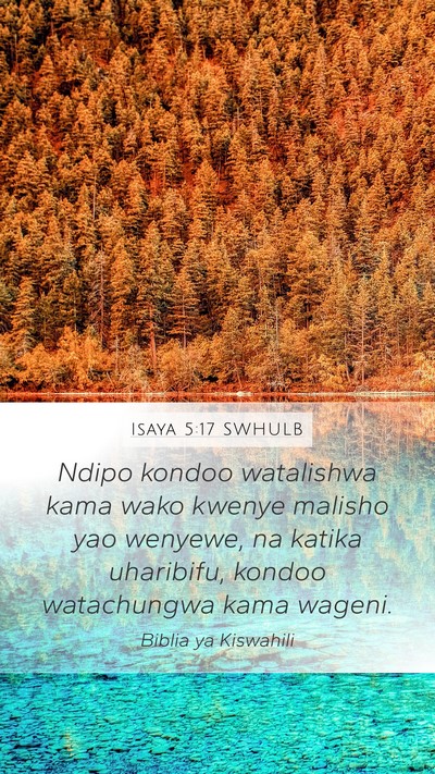 Isaya 5:17 SWHULB Bible Verse Image