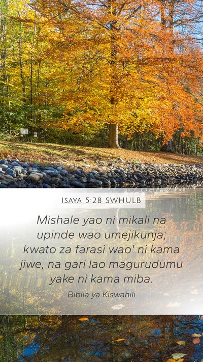 Isaya 5:28 SWHULB Bible Verse Image