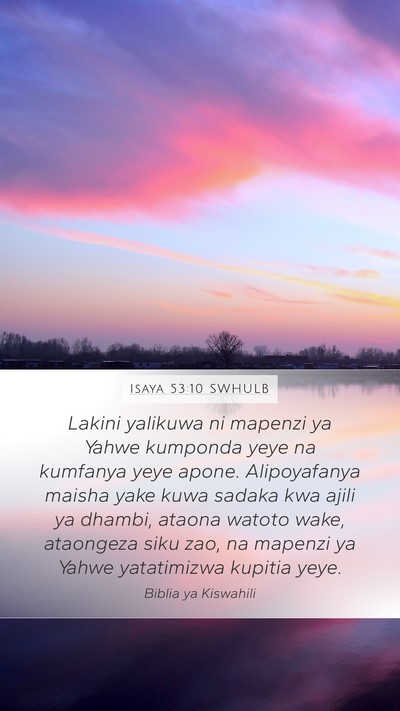 Isaya 53:10 SWHULB Bible Verse Image