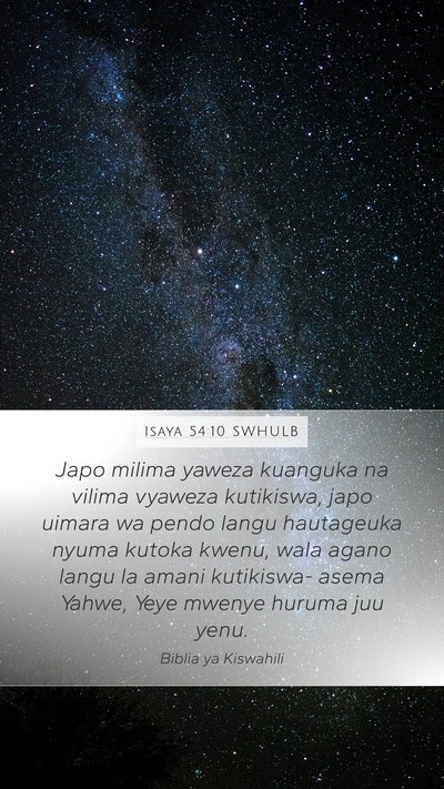 Isaya 54:10 SWHULB Bible Verse Image