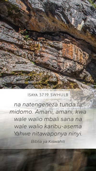 Isaya 57:19 SWHULB Bible Verse Image