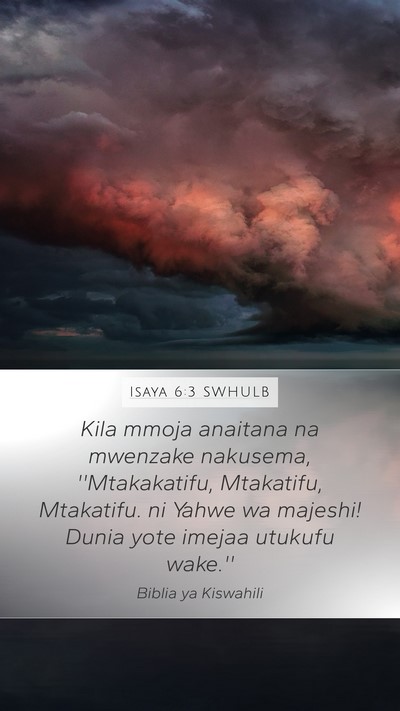 Isaya 6:3 SWHULB Bible Verse Image