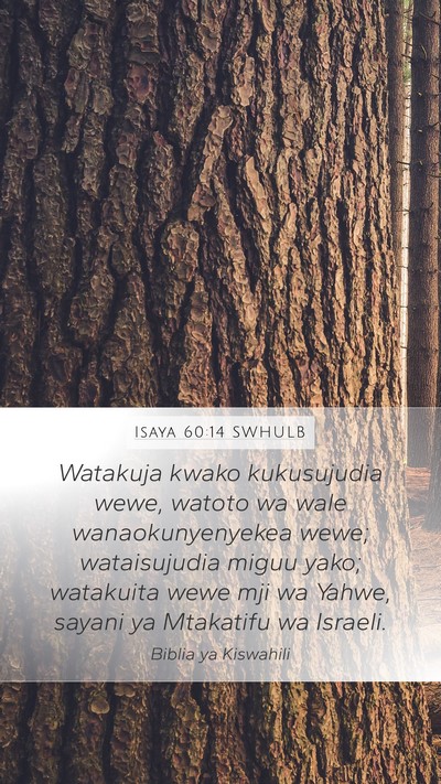 Isaya 60:14 SWHULB Bible Verse Image