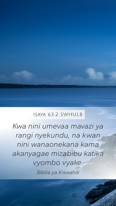Isaya 63:2 SWHULB Bible Verse Image