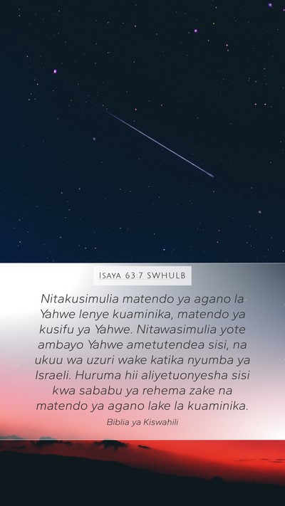 Isaya 63:7 SWHULB Bible Verse Image