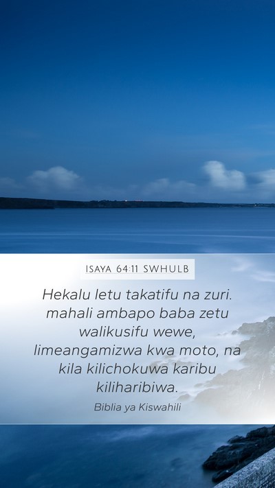 Isaya 64:11 SWHULB Bible Verse Image