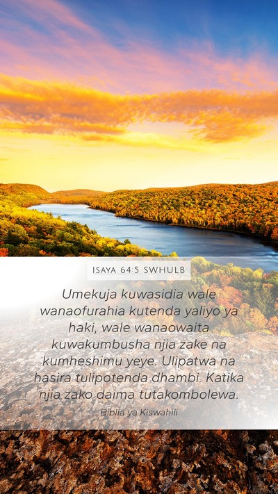 Isaya 64:5 SWHULB Bible Verse Image