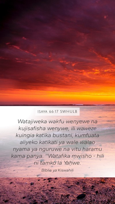 Isaya 66:17 SWHULB Bible Verse Image