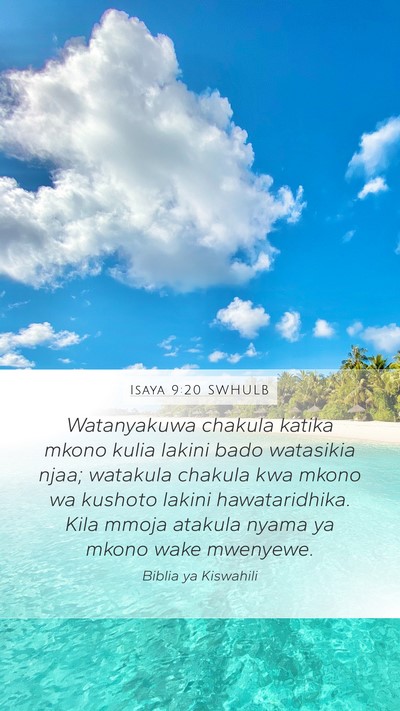 Isaya 9:20 SWHULB Bible Verse Image