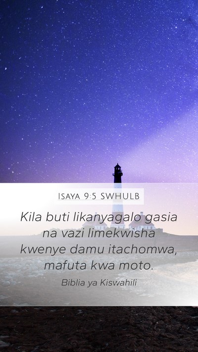 Isaya 9:5 SWHULB Bible Verse Image