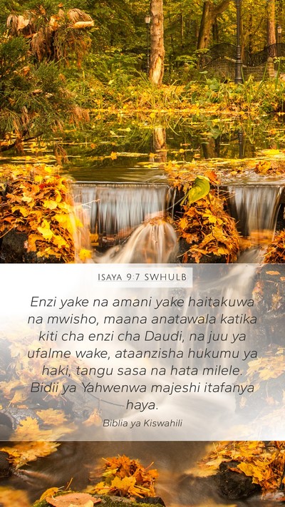 Isaya 9:7 SWHULB Bible Verse Image