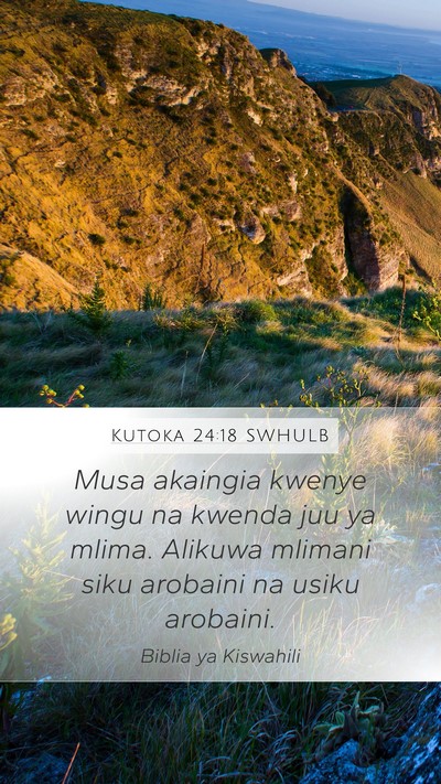 Kutoka 24:18 SWHULB Bible Verse Image